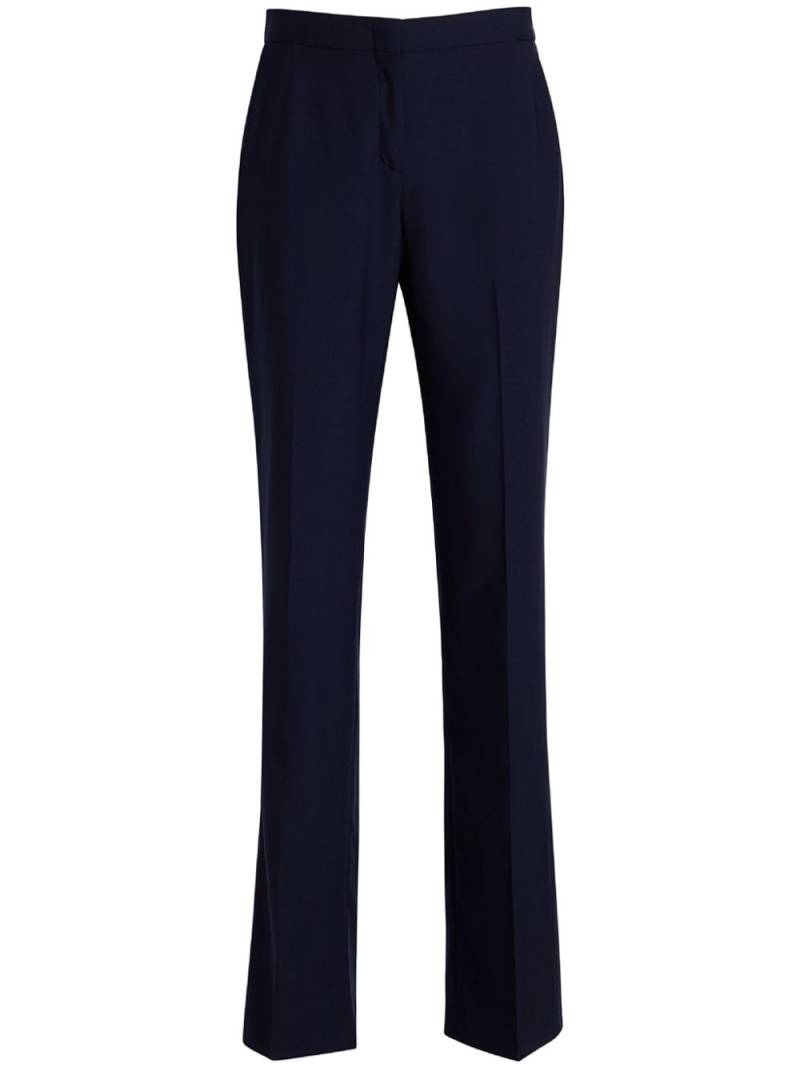 Another Tomorrow slim-cut tailored trousers - Blue von Another Tomorrow