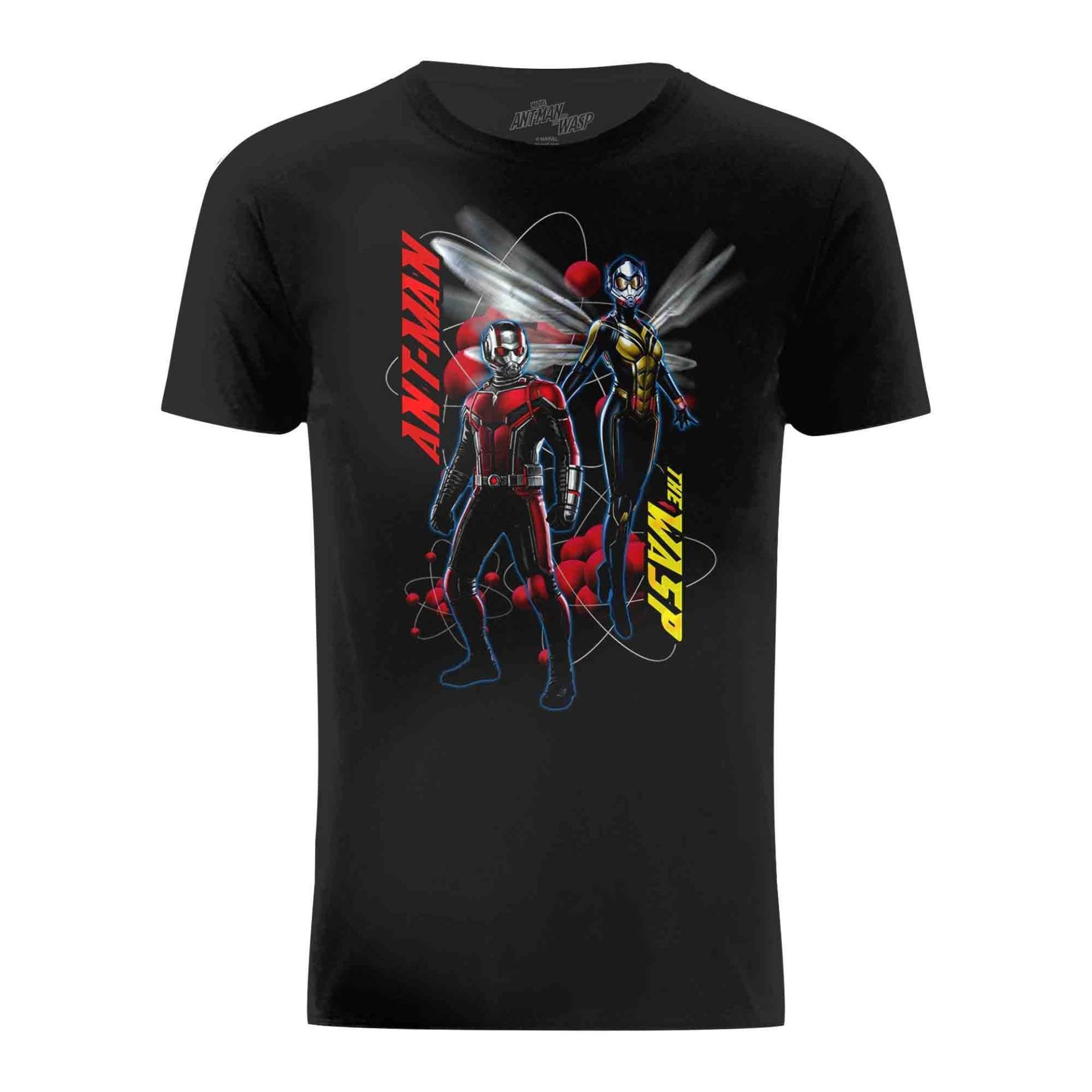 Ant-Man - TShirt And The Wasp mit TitelheldDesign, für Herren, Schwarz, Größe S von Ant-Man