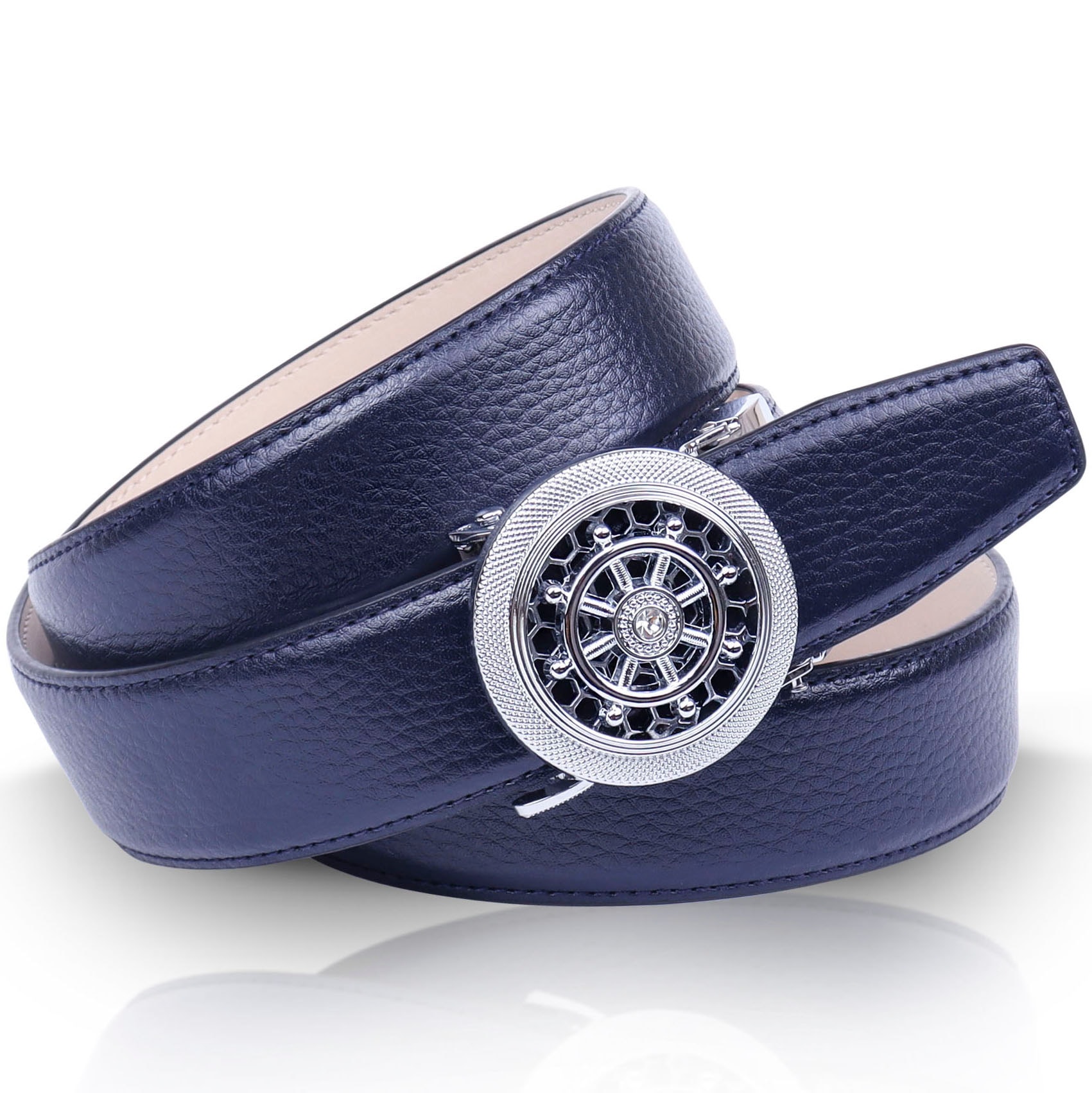 Anthoni Crown Ledergürtel, Leicht bombiert, mit Metallic-Finish Anthoni Crown Ledergürtel, Leicht bombiert, mit Metallic-Finish von Anthoni Crown