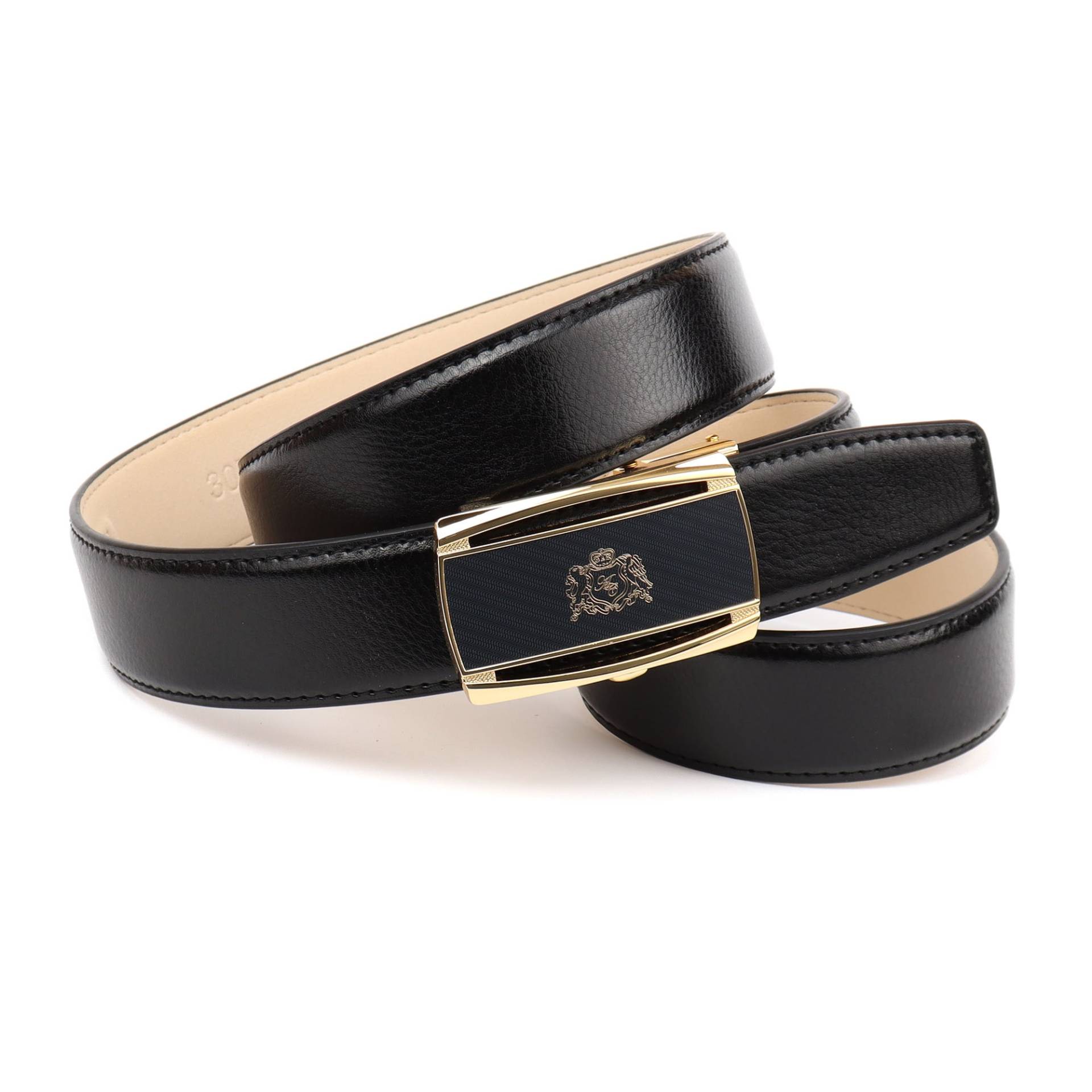 Anthoni Crown Ledergürtel, Schliesse goldfarben mit Anthoni Crown Logo Anthoni Crown Ledergürtel, Schliesse goldfarben mit Anthoni Crown Logo von Anthoni Crown