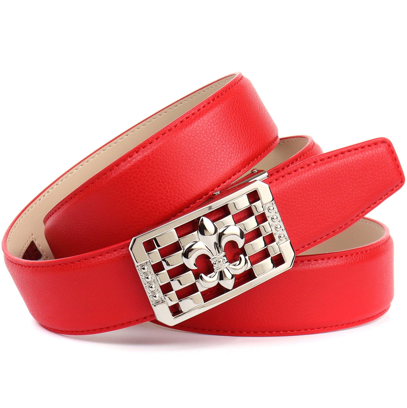 Anthoni Crown Ledergürtel, Schliesse mit Lilien-Motiv Anthoni Crown Ledergürtel, Schliesse mit Lilien-Motiv von Anthoni Crown