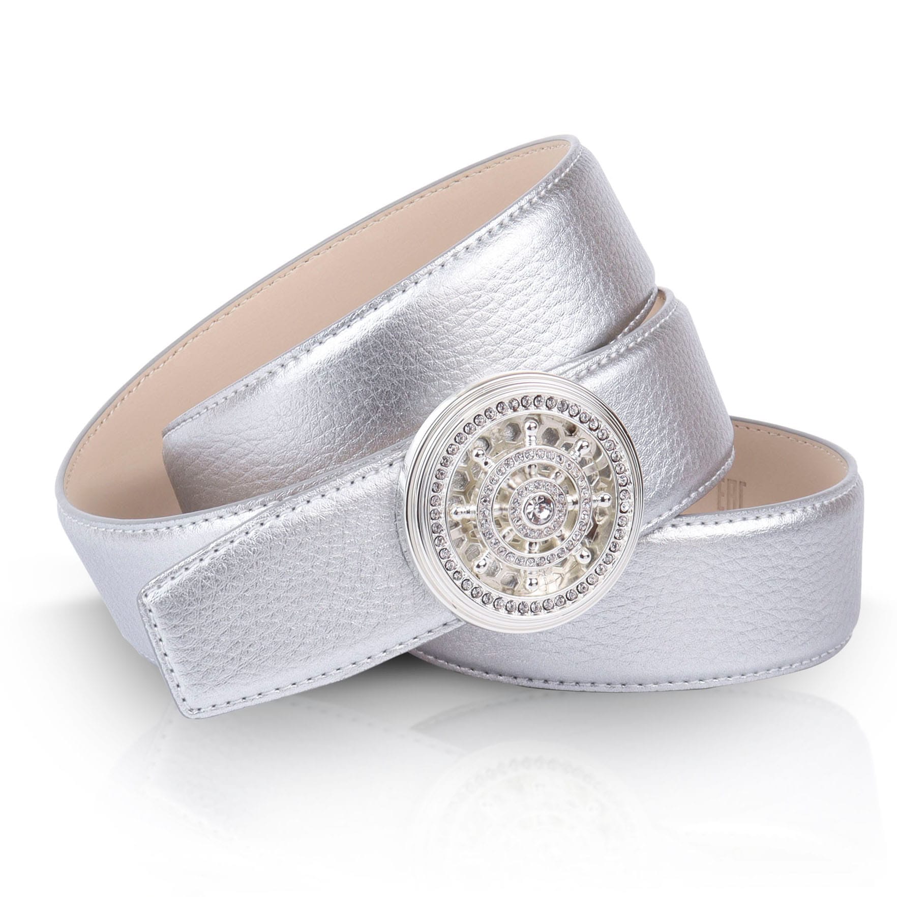 Anthoni Crown Ledergürtel, im Metallic-Look, maritimer Schliesse Anthoni Crown Ledergürtel, im Metallic-Look, maritimer Schliesse von Anthoni Crown