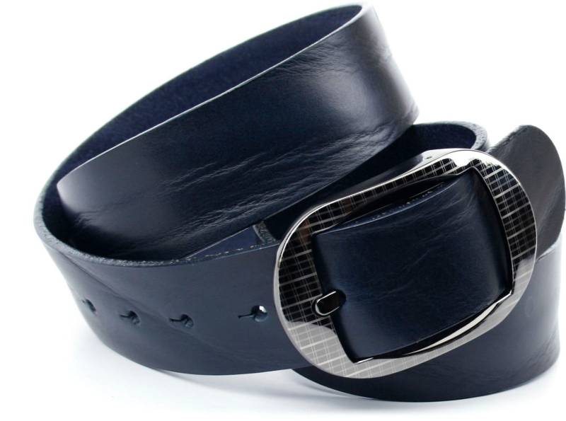 Anthoni Crown Ledergürtel, Denim-Gürtel in marine von Anthoni Crown