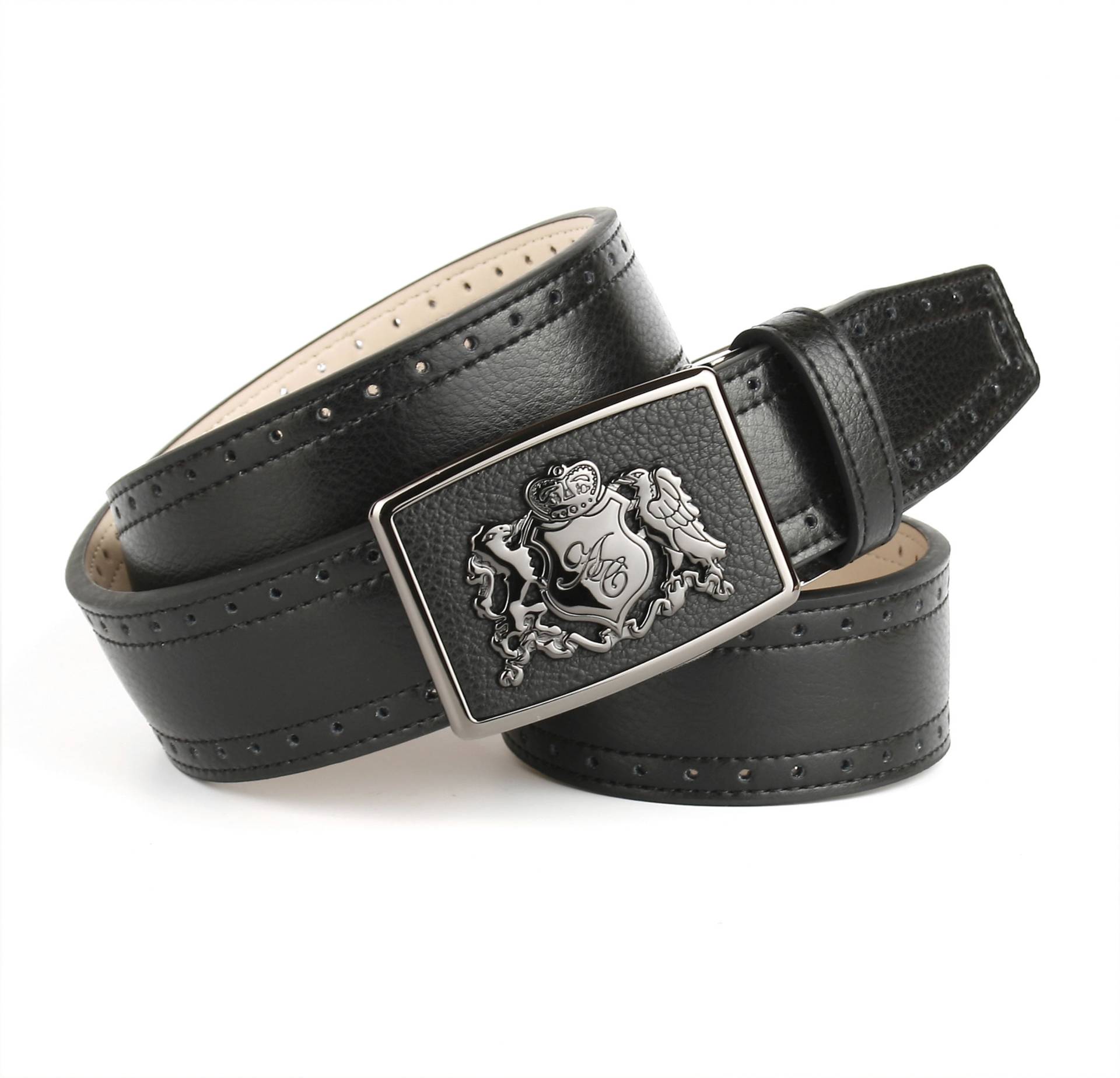 Anthoni Crown Ledergürtel, in schwarz für Jeans Anthoni Crown Ledergürtel, in schwarz für Jeans von Anthoni Crown