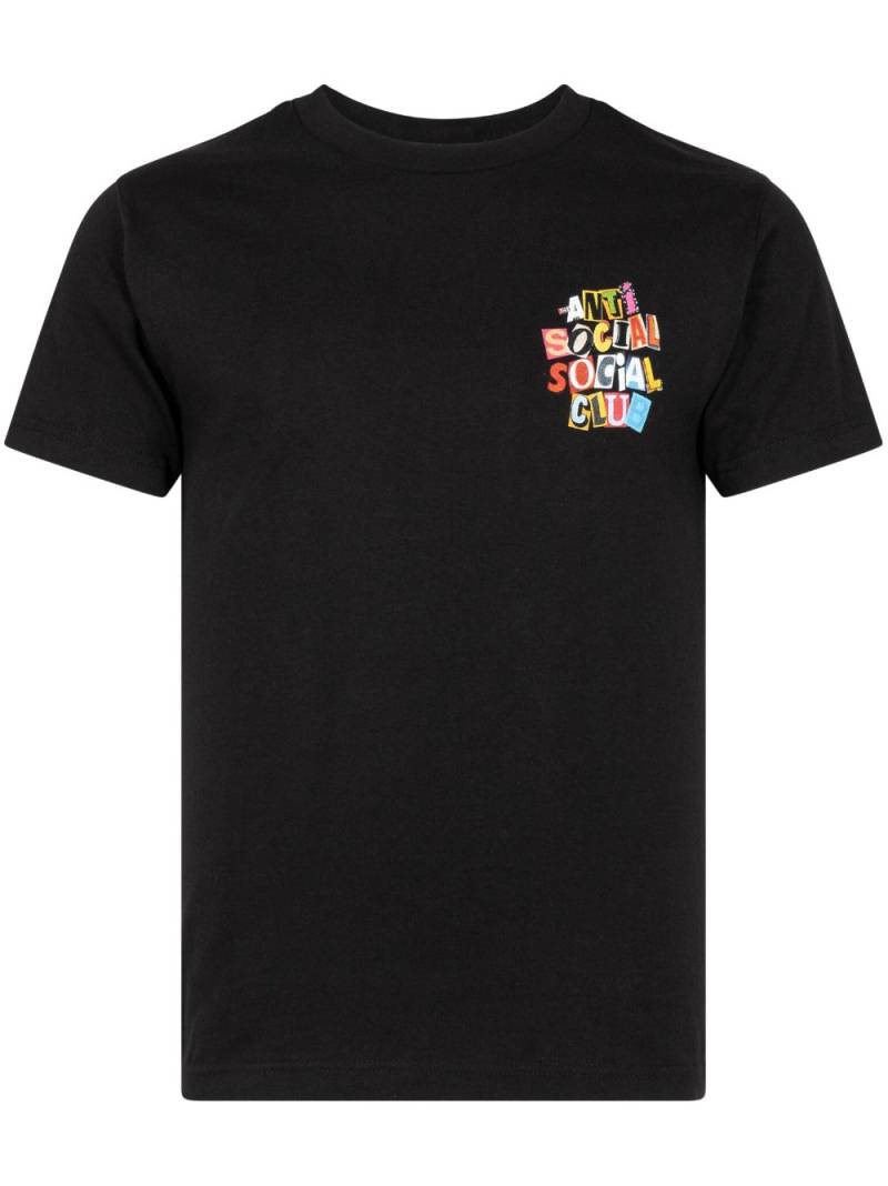 Anti Social Social Club Torn Pages of Our Story "Members Only" T-shirt - Black von Anti Social Social Club