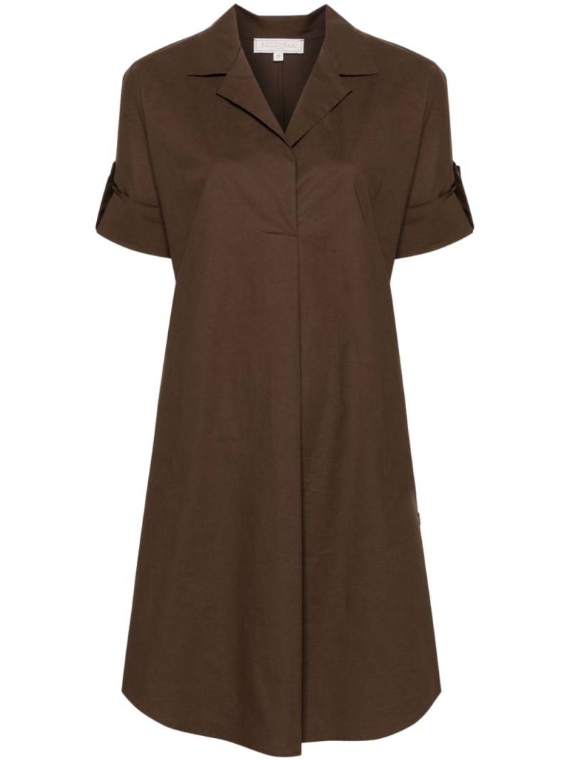 Antonelli Michela short-sleeve shirtdress - Brown von Antonelli