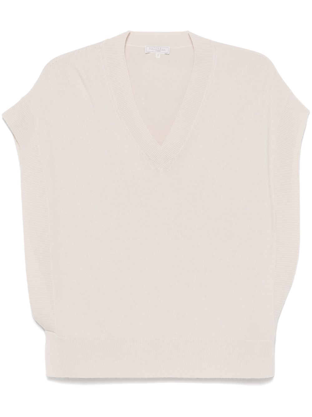 Antonelli Orione knitted vest - Neutrals von Antonelli