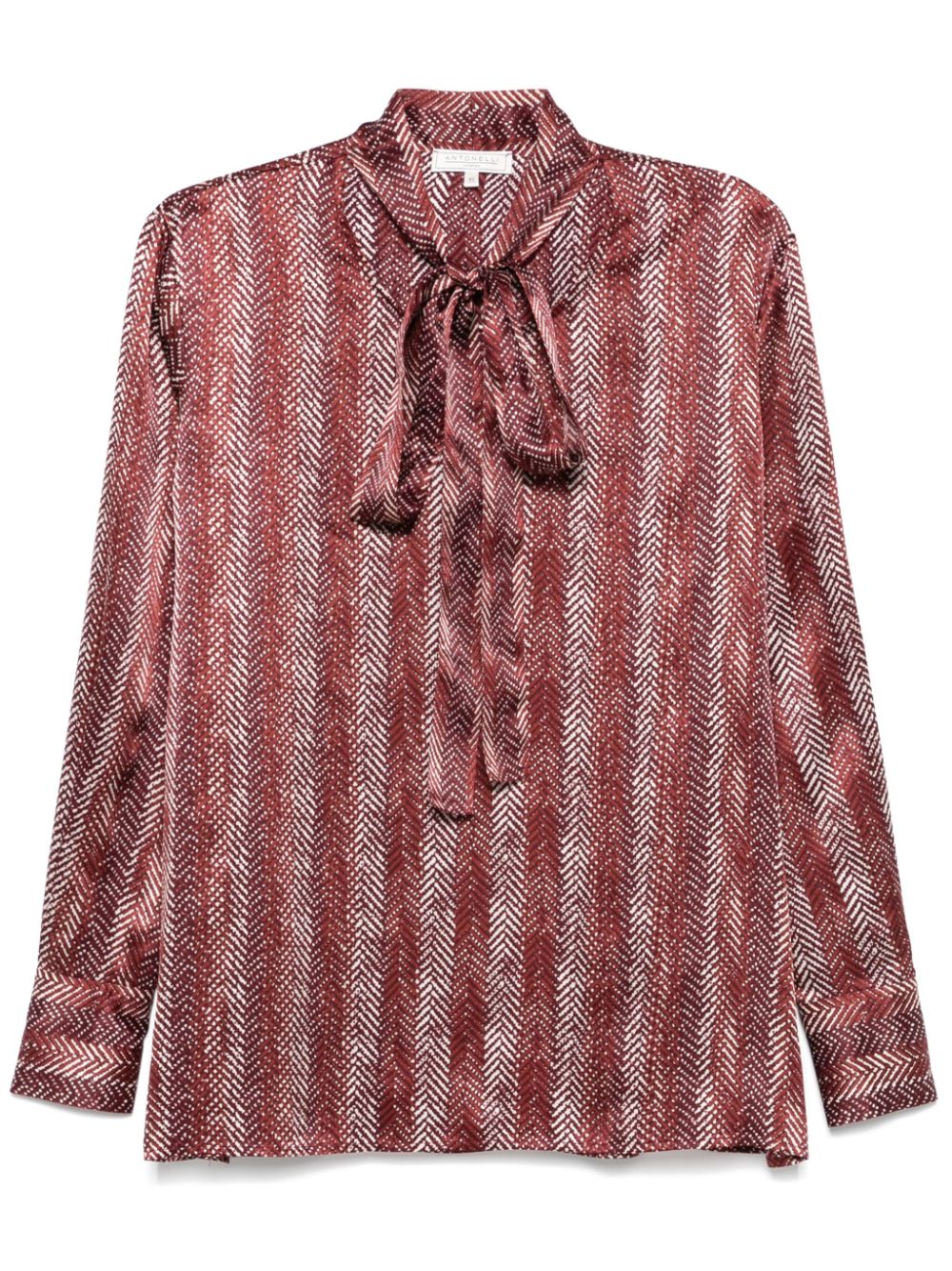 Antonelli chevron-pattern blouse - Red von Antonelli