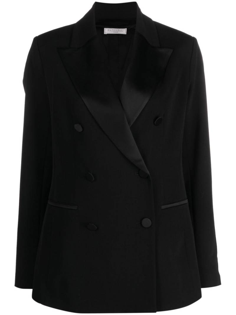 Antonelli double-breasted notched-lapels blazer - Black von Antonelli