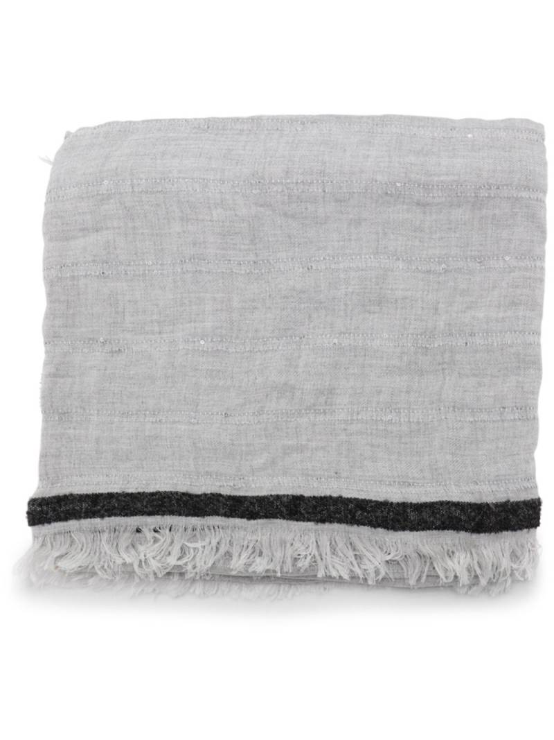 Antonelli fine-knit scarf - Grey von Antonelli