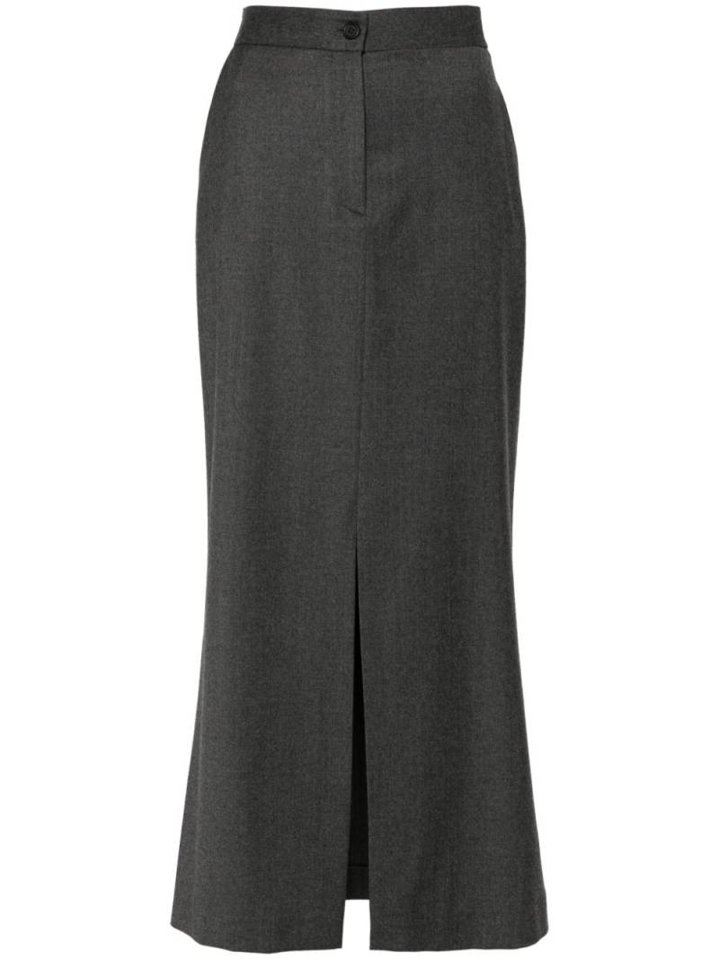 Antonelli front-slit maxi skirt - Grey von Antonelli