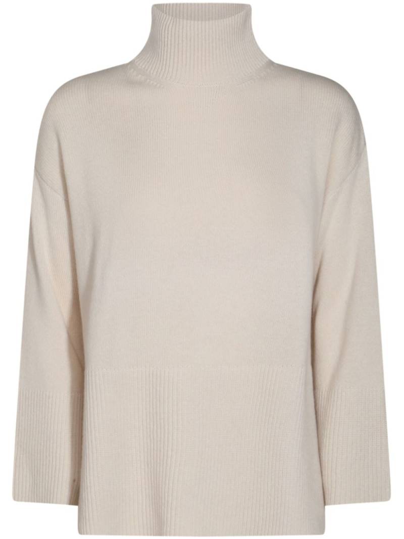 Antonelli high-neck knitted jumper - Neutrals von Antonelli