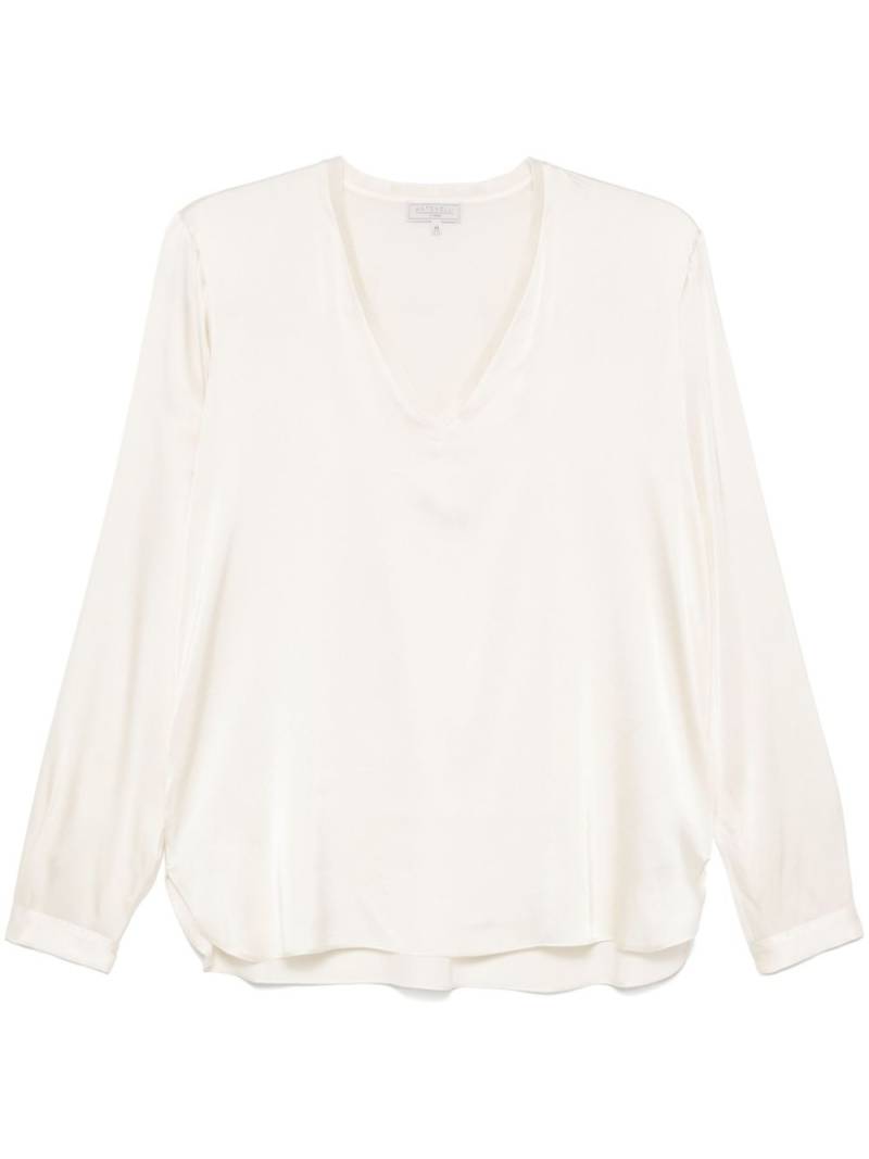 Antonelli satin blouse - Neutrals von Antonelli