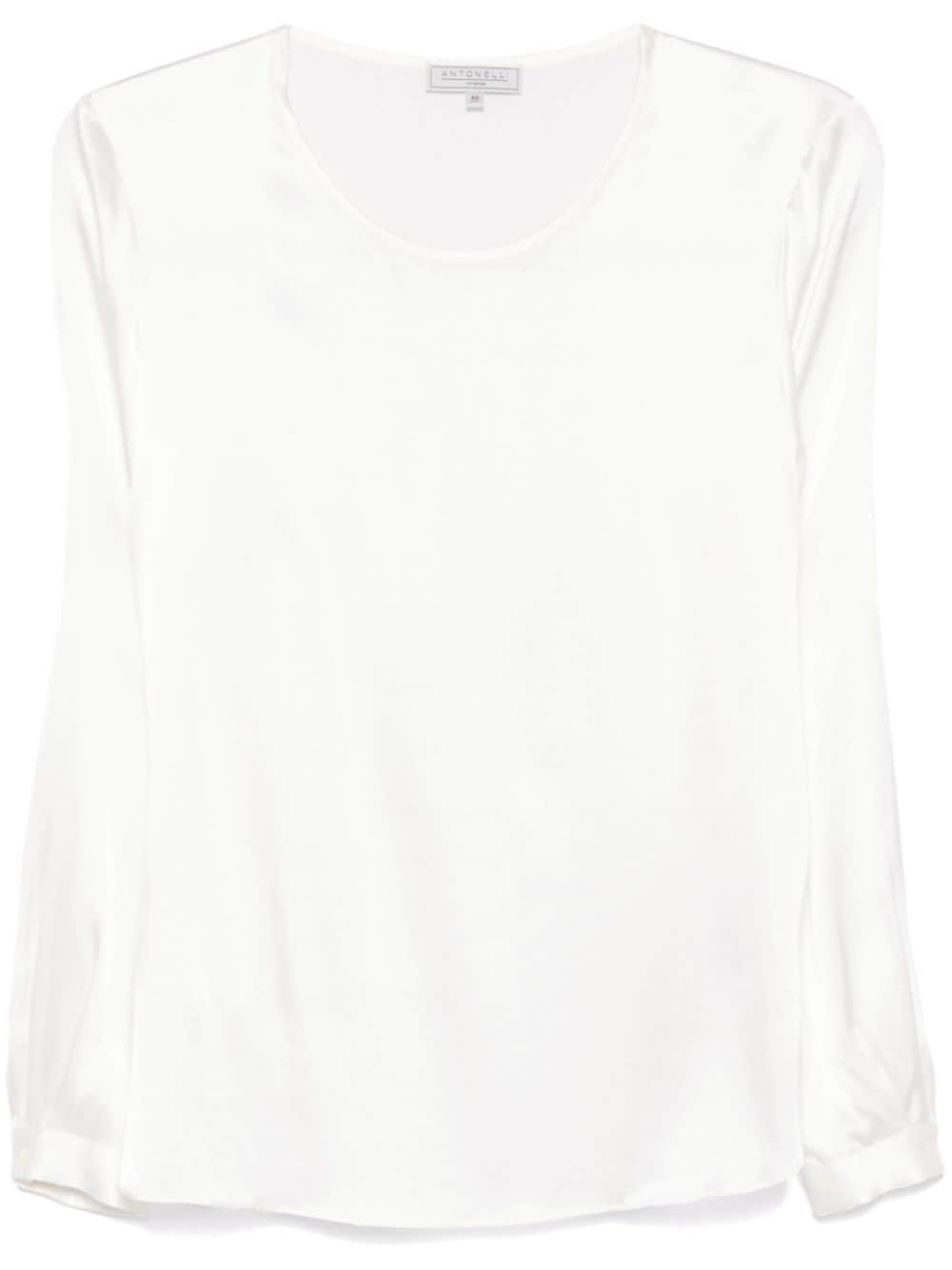 Antonelli silk blouse - White von Antonelli