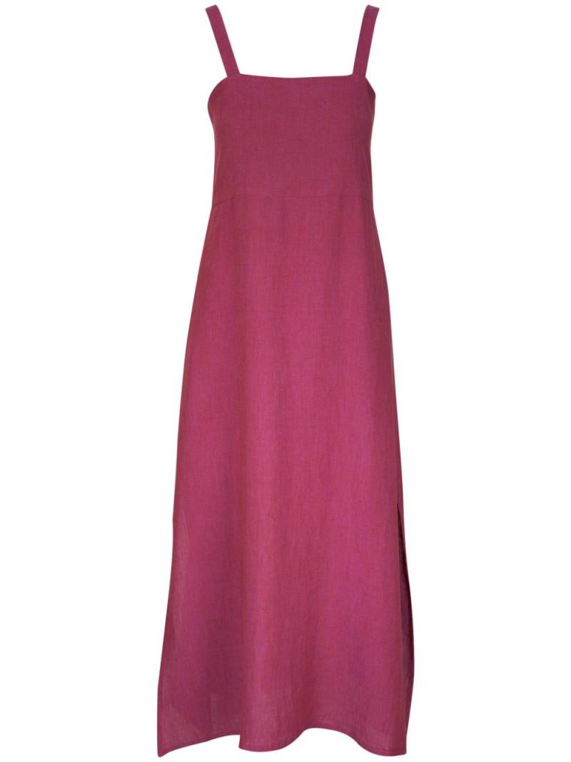 Antonelli sleeveless linen midi dress - Pink von Antonelli