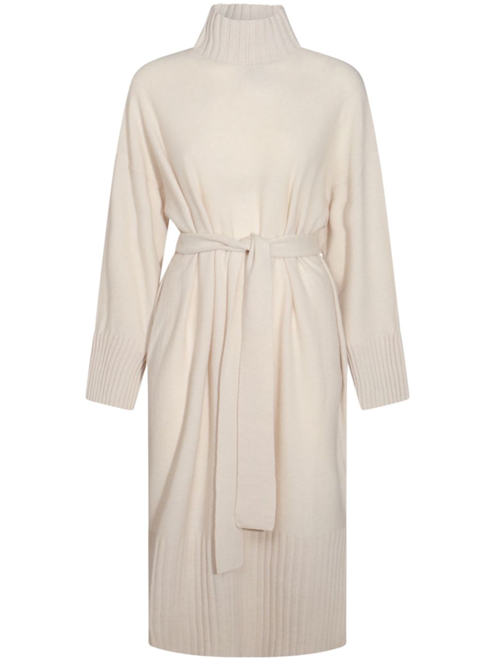 Antonelli tie-fastening midi dress - Neutrals von Antonelli