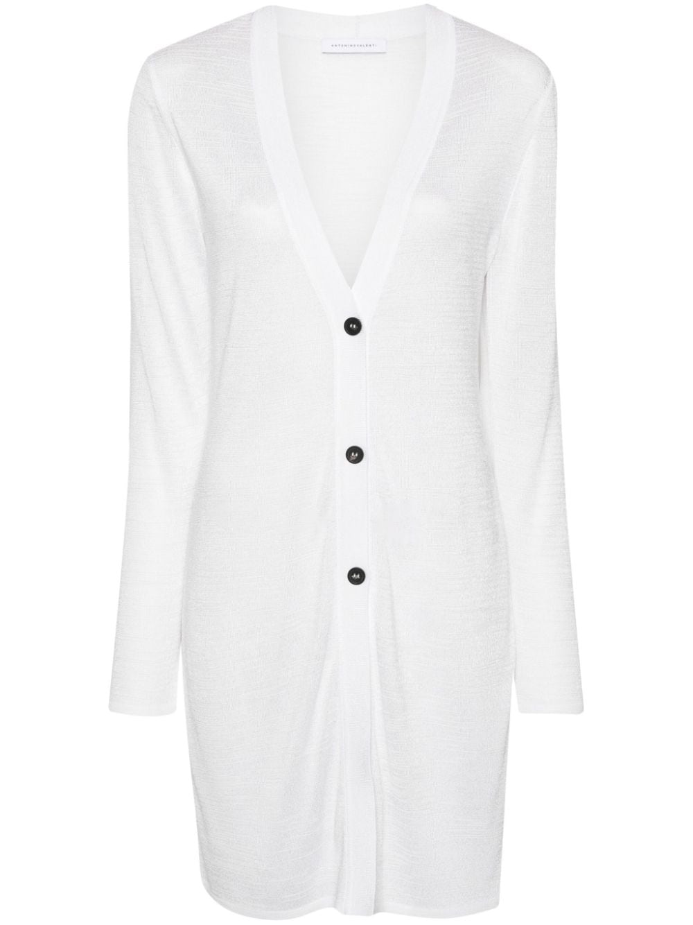 Antonino Valenti Norma Talmadge long cardigan - White von Antonino Valenti