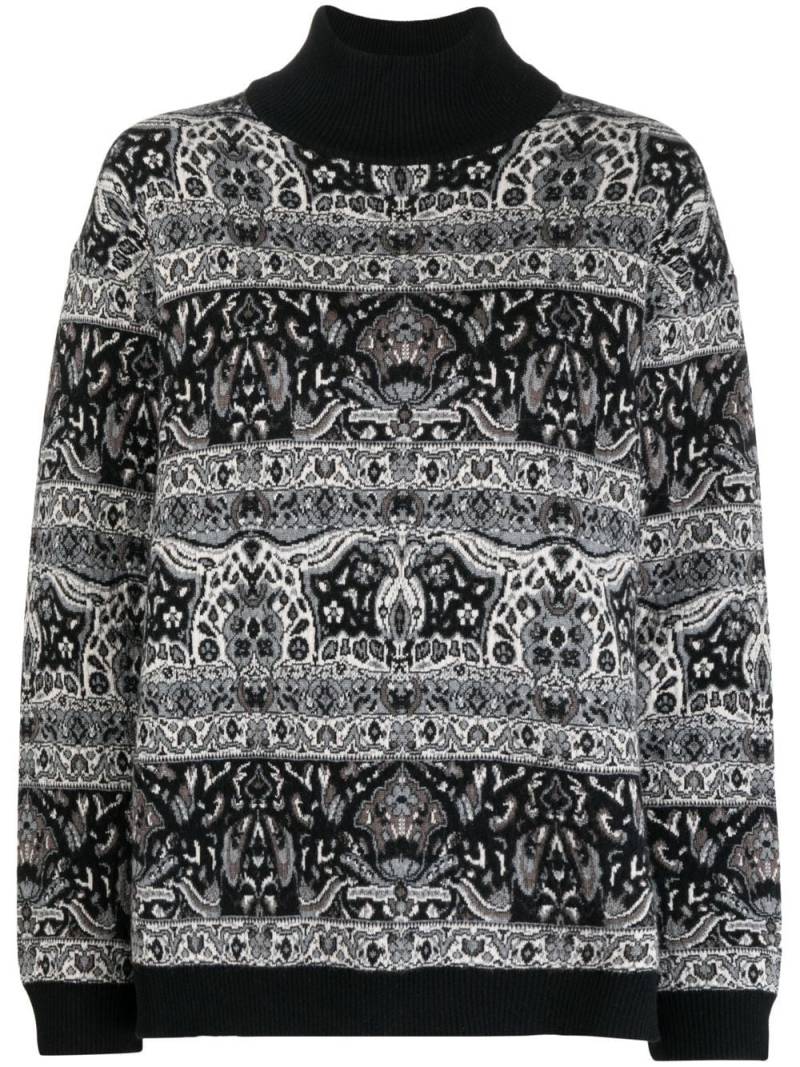 Antonio Marras Lupetto jacquard-pattern sweater - Black von Antonio Marras