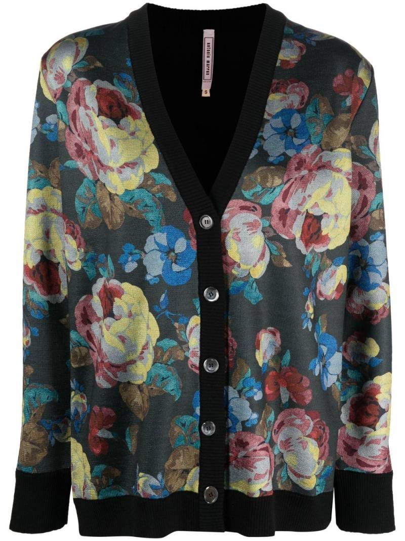 Antonio Marras Weste floral-knit cardigan - Green von Antonio Marras