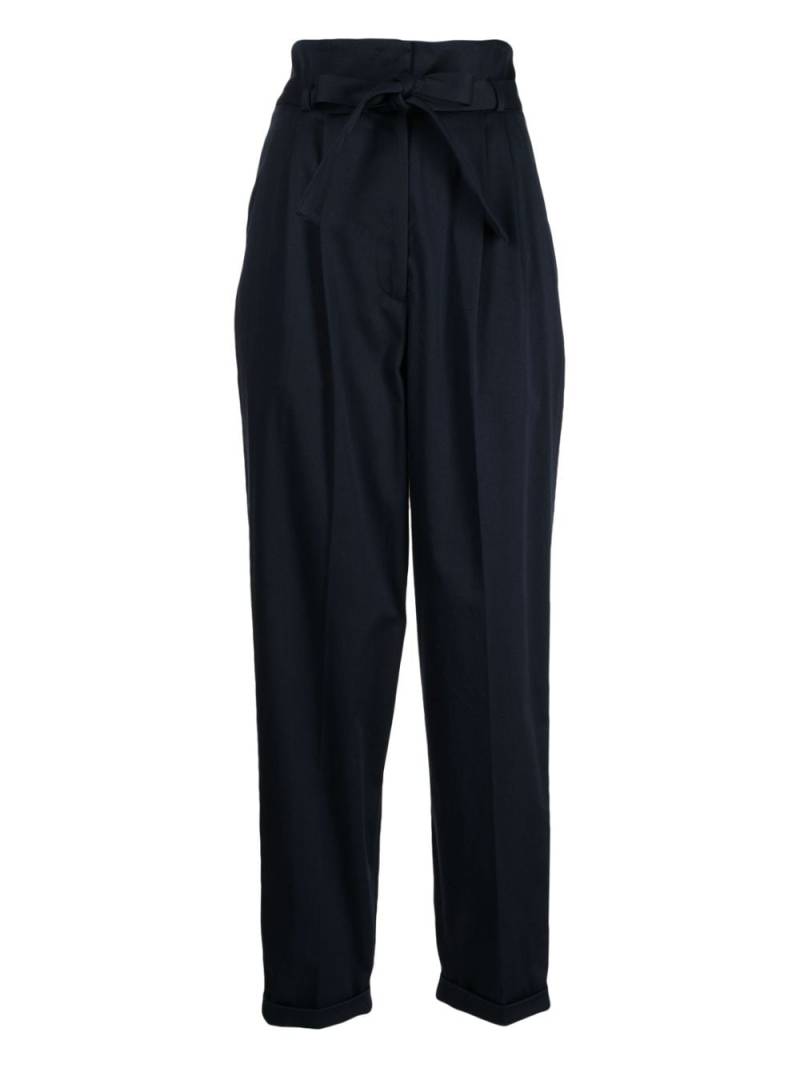 Antonio Marras belted cotton trousers - Blue von Antonio Marras