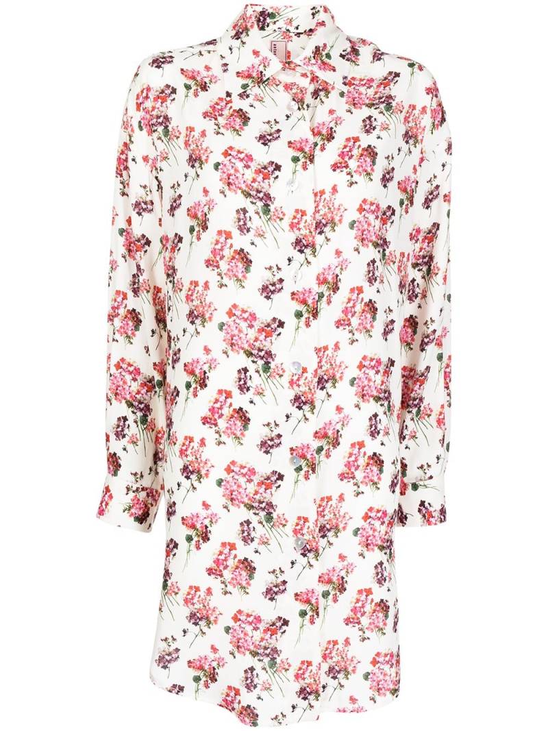 Antonio Marras floral-print shirt dress - Neutrals von Antonio Marras