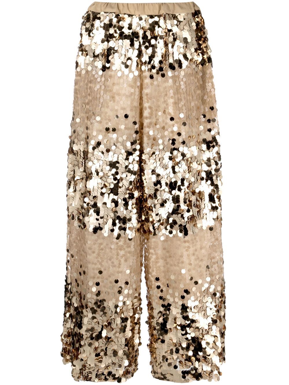 Antonio Marras sequin-embellished wide-leg trousers - Gold von Antonio Marras