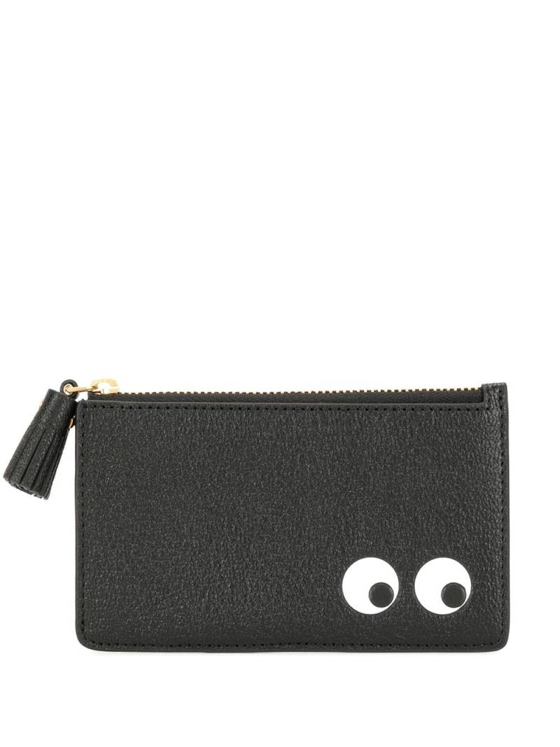 Anya Hindmarch EYEs zipped card case - Black von Anya Hindmarch