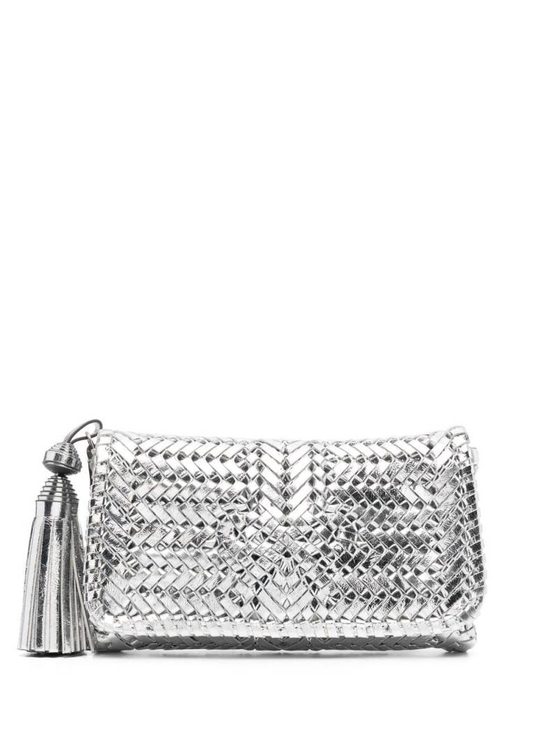 Anya Hindmarch Neeson leather clutch bag - Silver von Anya Hindmarch