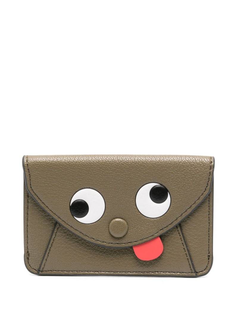 Anya Hindmarch Zany logo-plaque wallet - Green von Anya Hindmarch