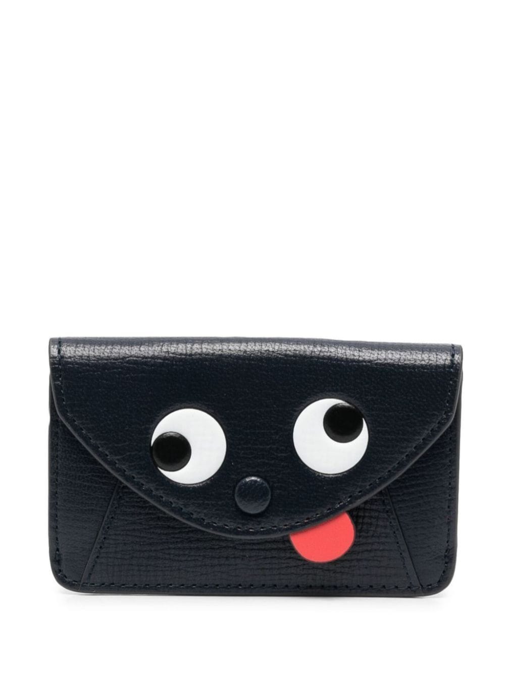 Anya Hindmarch graphic-print leather purse - Blue von Anya Hindmarch