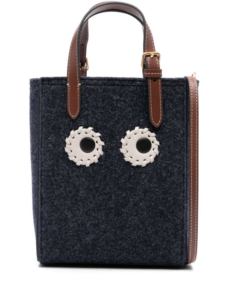 Anya Hindmarch mini Eyes tote bag - Blue von Anya Hindmarch