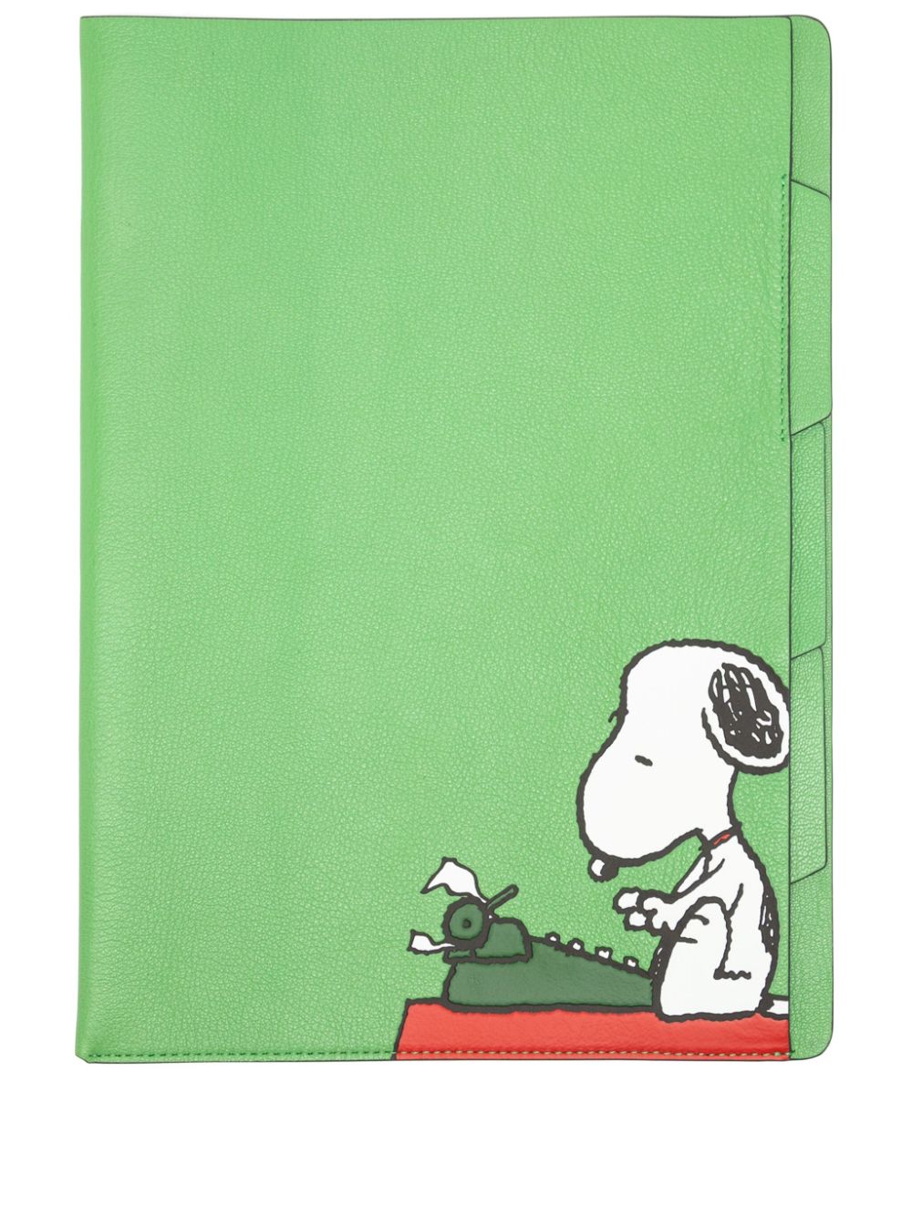 Anya Hindmarch x Peanuts Snoopy A4 documents sleeve - Green von Anya Hindmarch