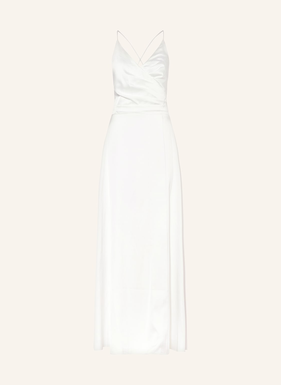 Apart Abendkleid In Wickeloptik weiss von Apart
