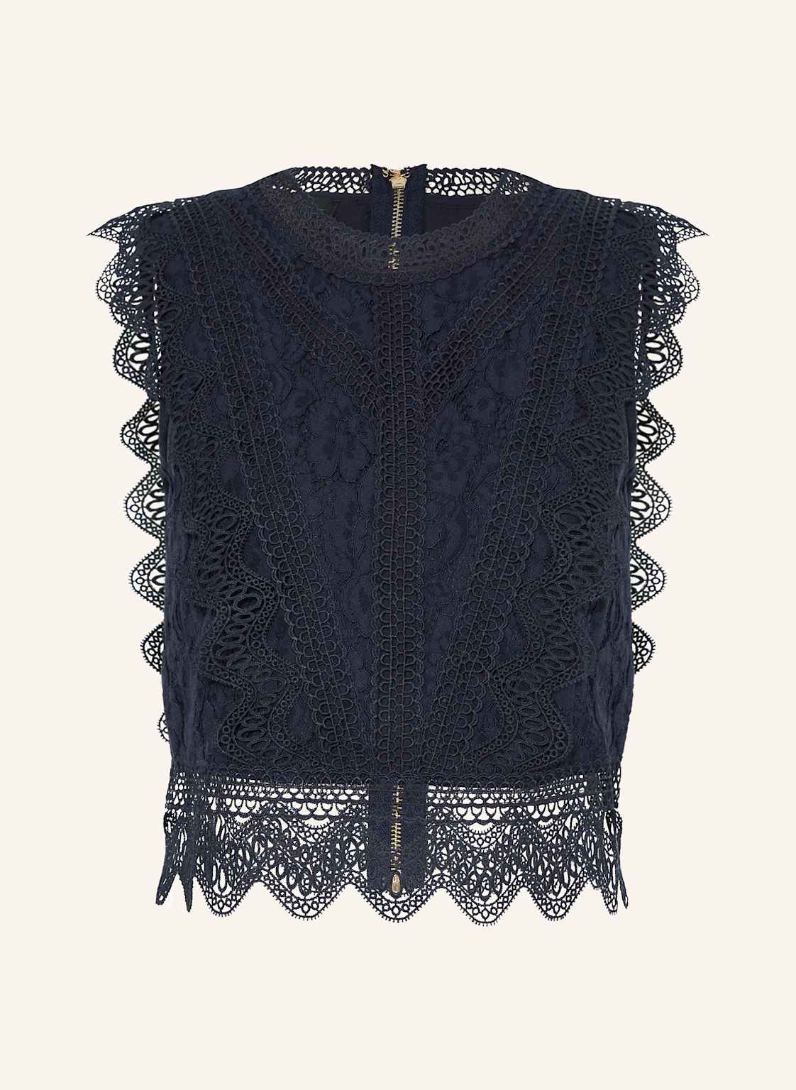 Apart Cropped-Top Aus Spitze blau Apart Cropped-Top Aus Spitze blau von Apart