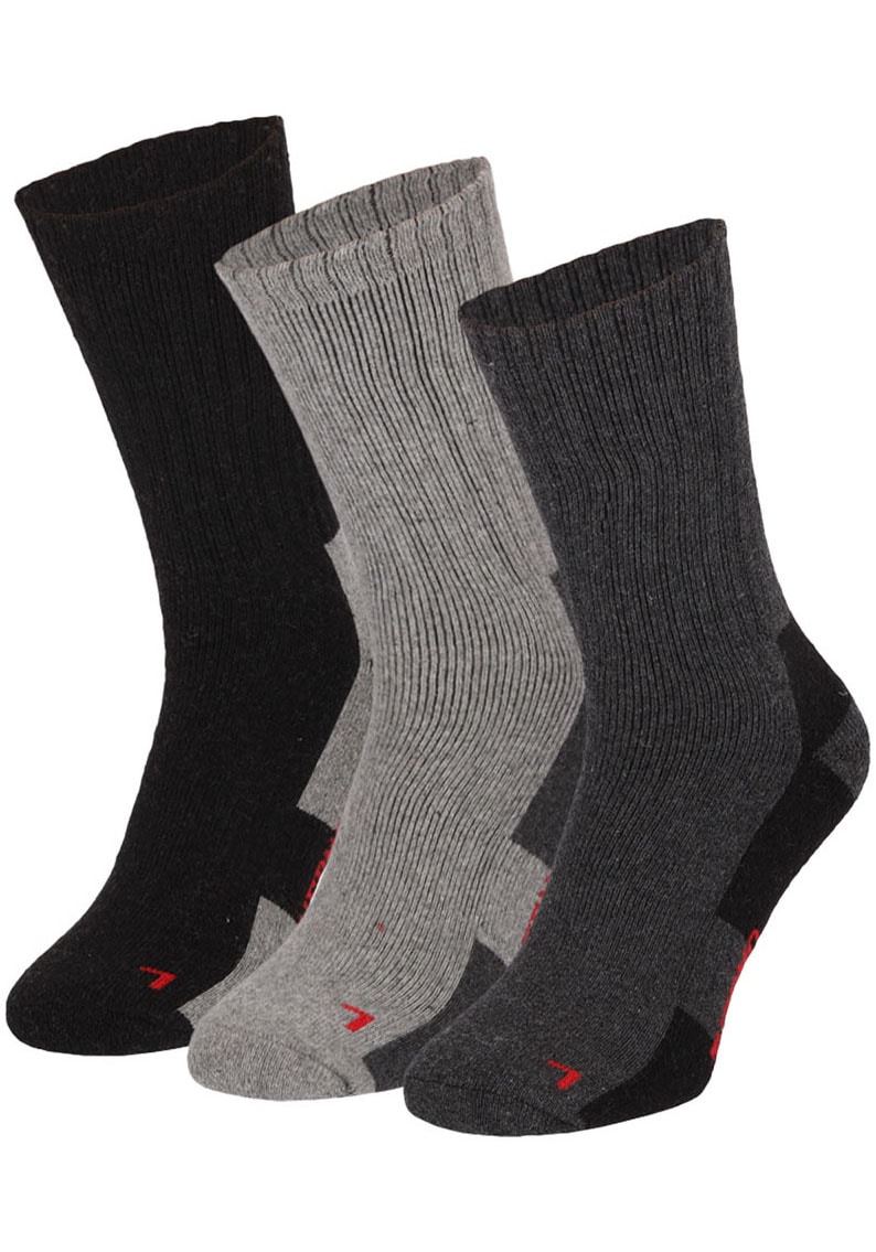 Apollo Basicsocken »THERMAL/TRACKING SOCKS«, (3er Pack), Unisex mit wärmenden Merinowoll-Anteil von Apollo