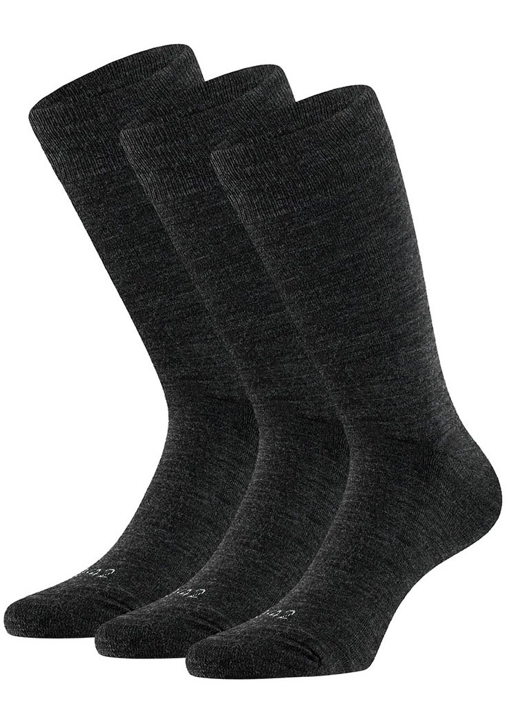 Apollo Basicsocken, (3er Pack), Unisex mit Stickerei und weichen Merinowoll-Anteil von Apollo