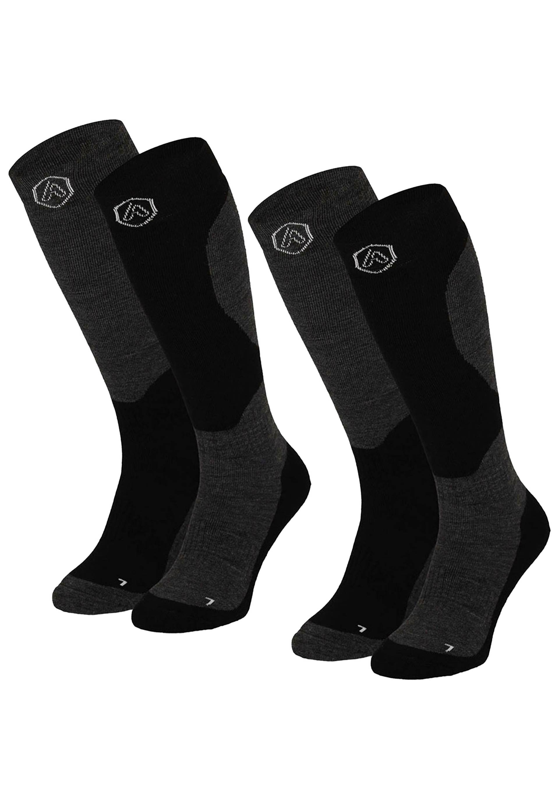 Apollo Kniestrümpfe »ADULTS SKI SOCKS DESIGN«, (2er Pack), mit Logostickerei von Apollo