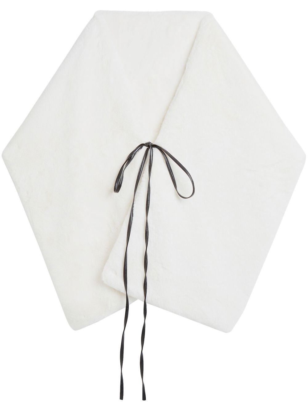 Apparis Aretha front tie-fastening stole - White von Apparis