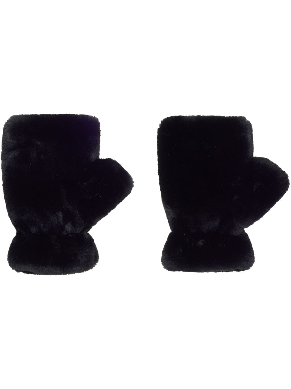 Apparis Ariel faux-fur mittens - Black von Apparis