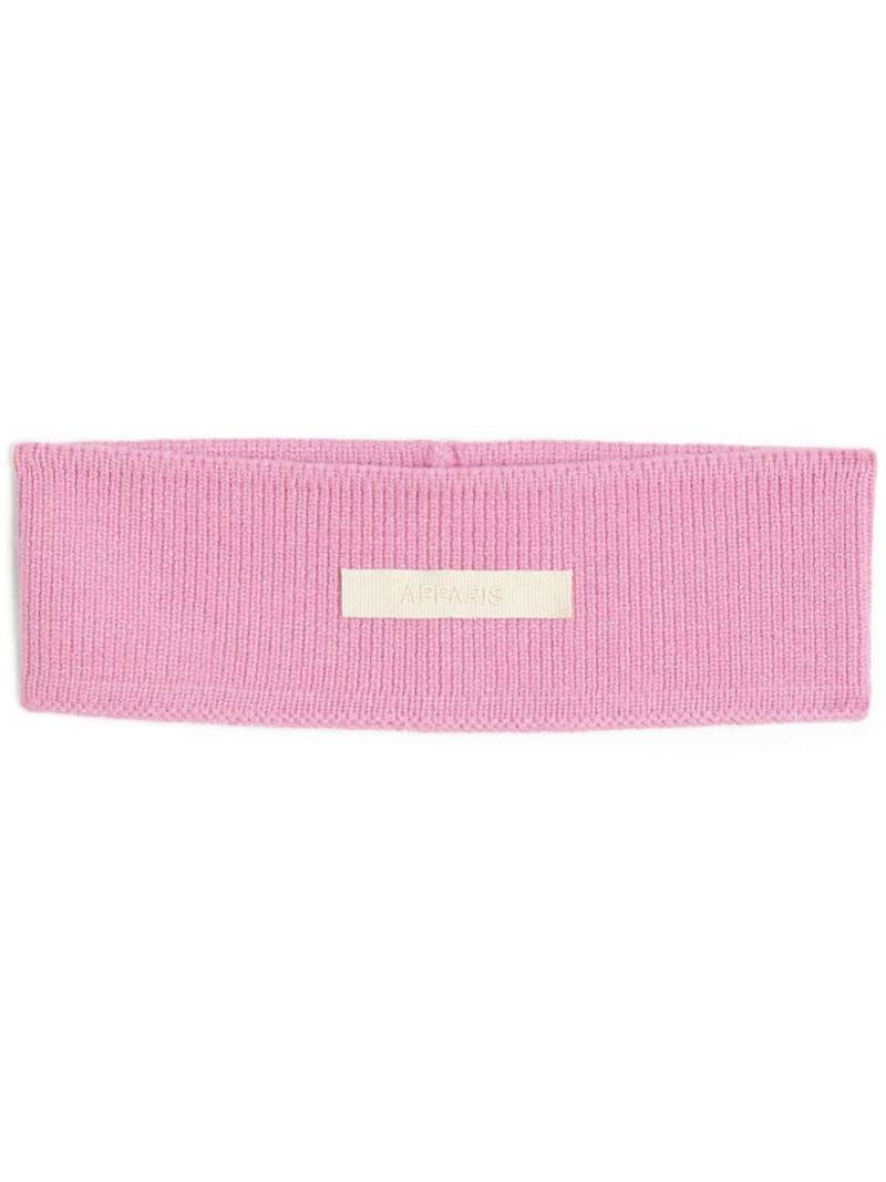 Apparis Asa ribbed-knit headband - Pink von Apparis