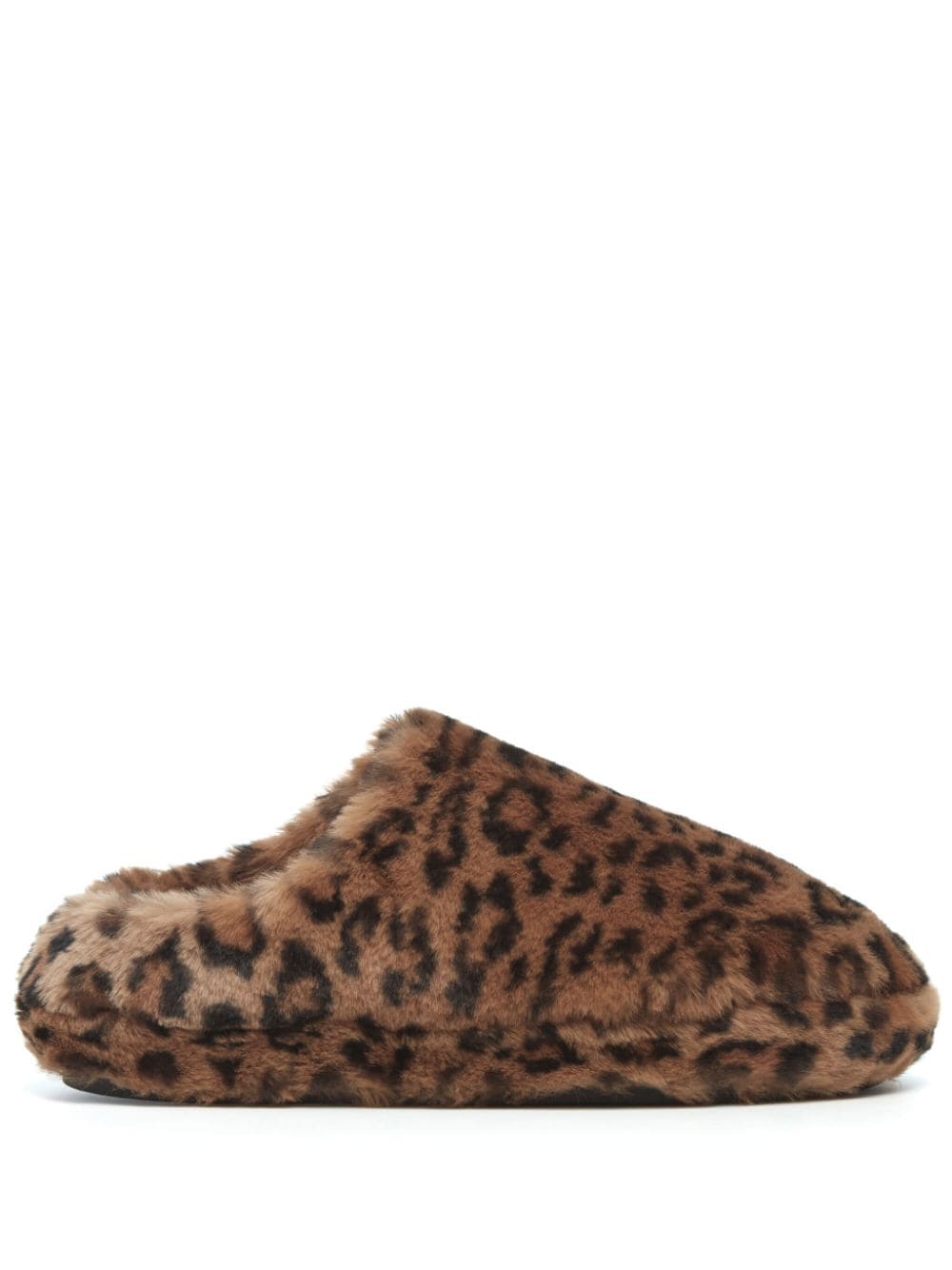 Apparis Astro faux-fur leopard-print slippers - Brown von Apparis