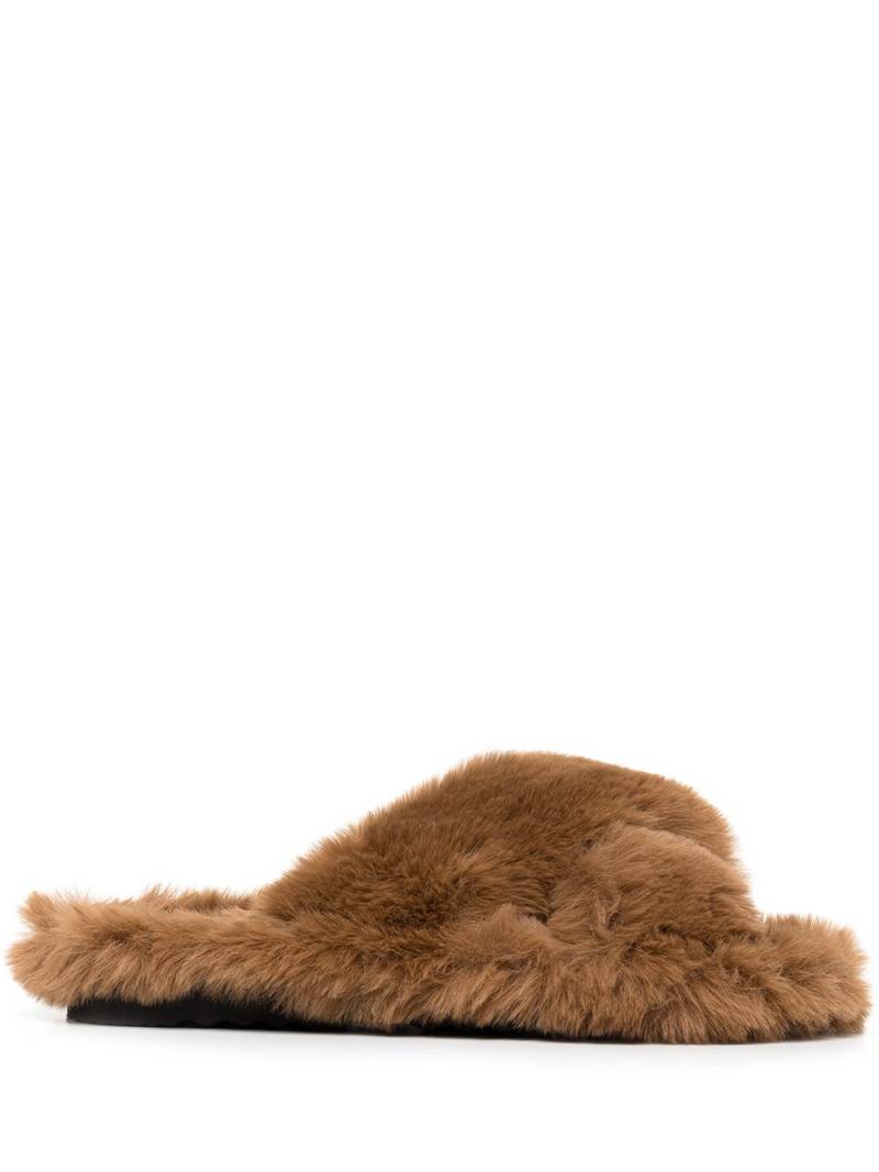 Apparis Biba faux-fur slippers - Brown von Apparis