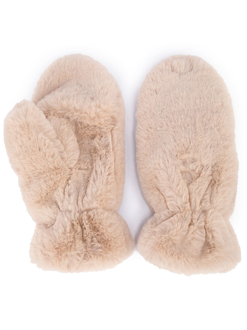 Apparis Coco faux-fur mittens - Neutrals von Apparis