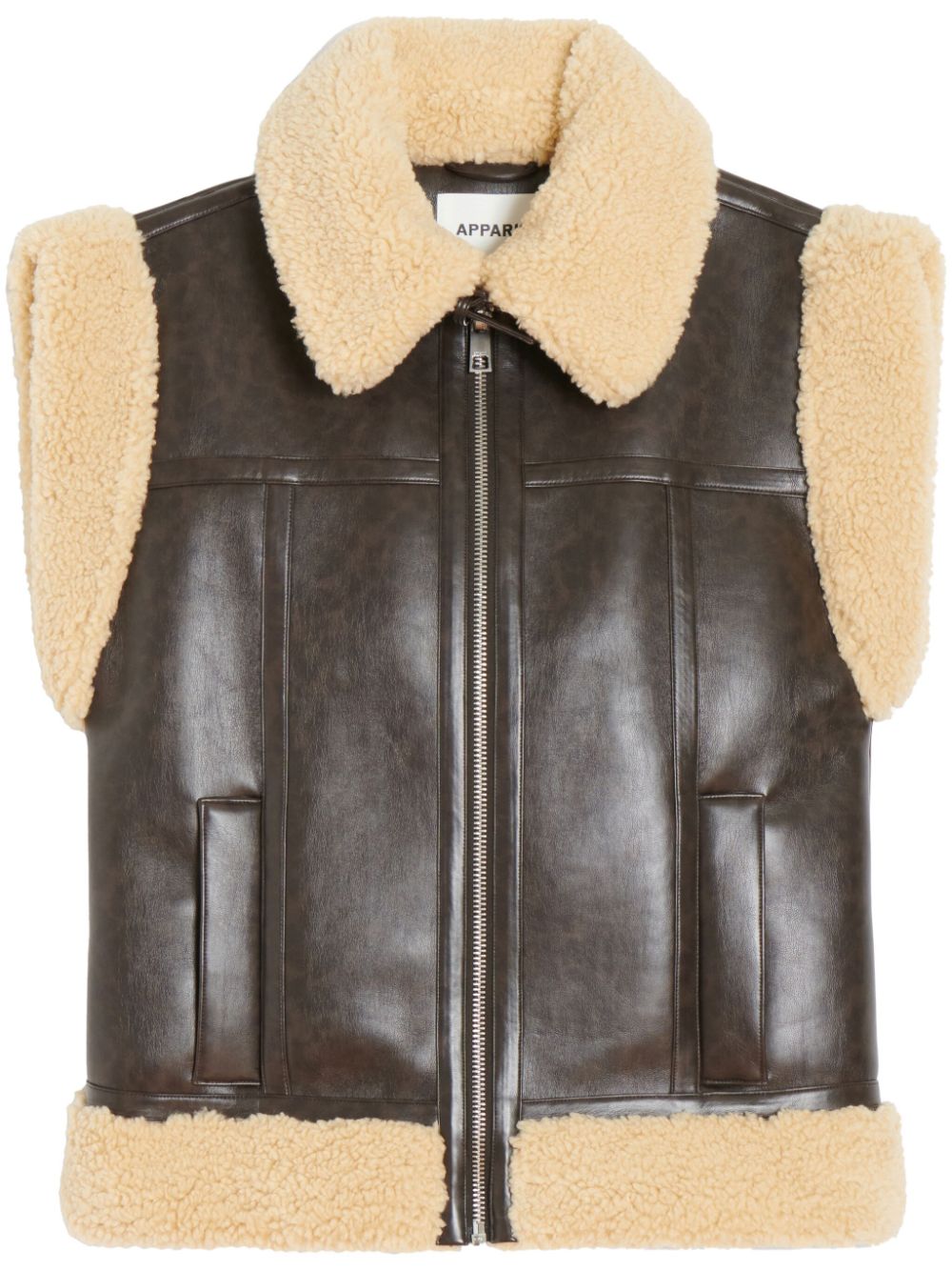 Apparis Gaia gilet - Brown von Apparis