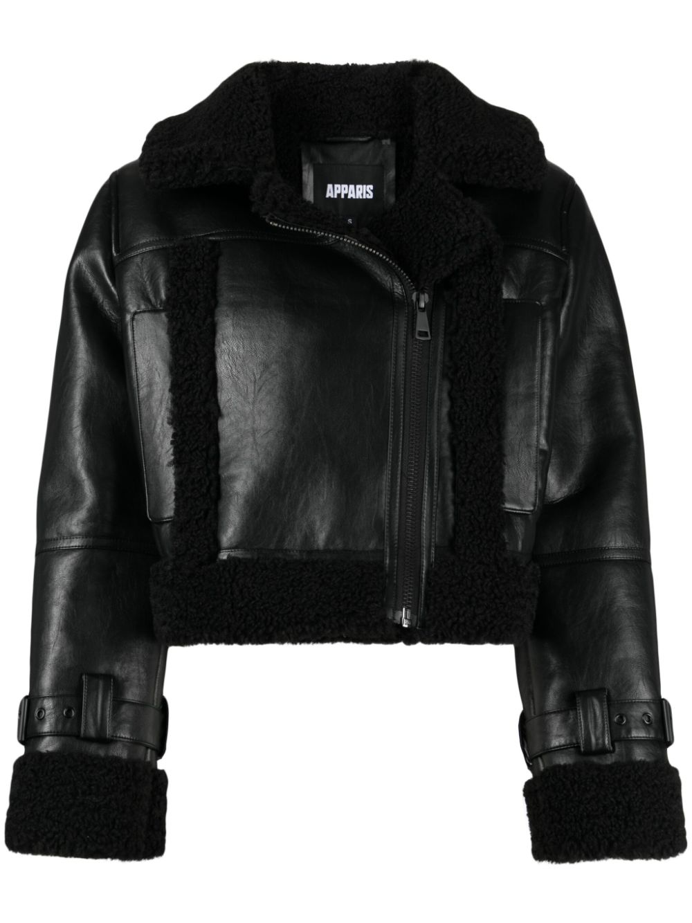 Apparis Jay faux-leather biker jacket - Black von Apparis