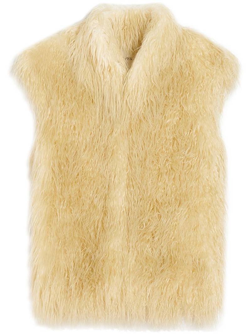 Apparis Laila faux-fur gilet - Neutrals von Apparis