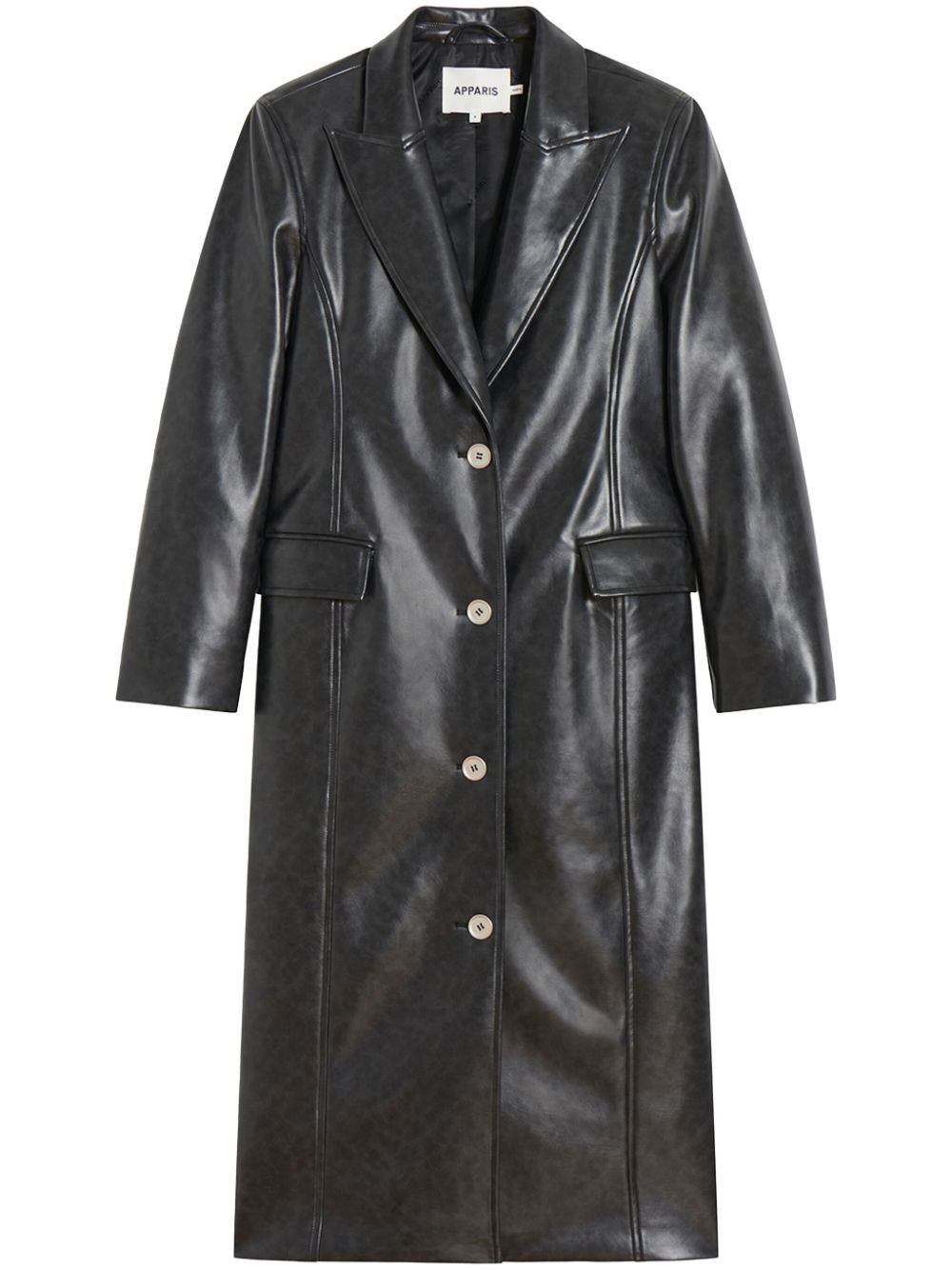 Apparis Lauren single-breasted coat - Black von Apparis