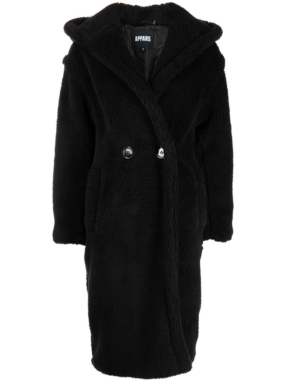 Apparis Mia hooded coat - Black von Apparis