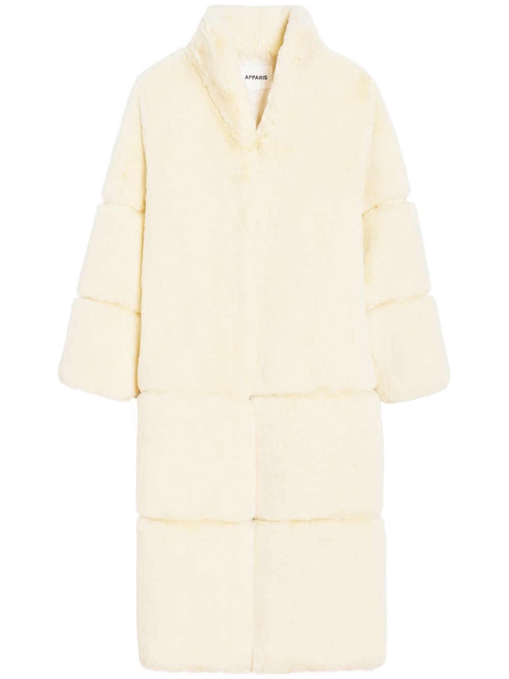 Apparis Sylke V-neck faux-fur coat - White von Apparis