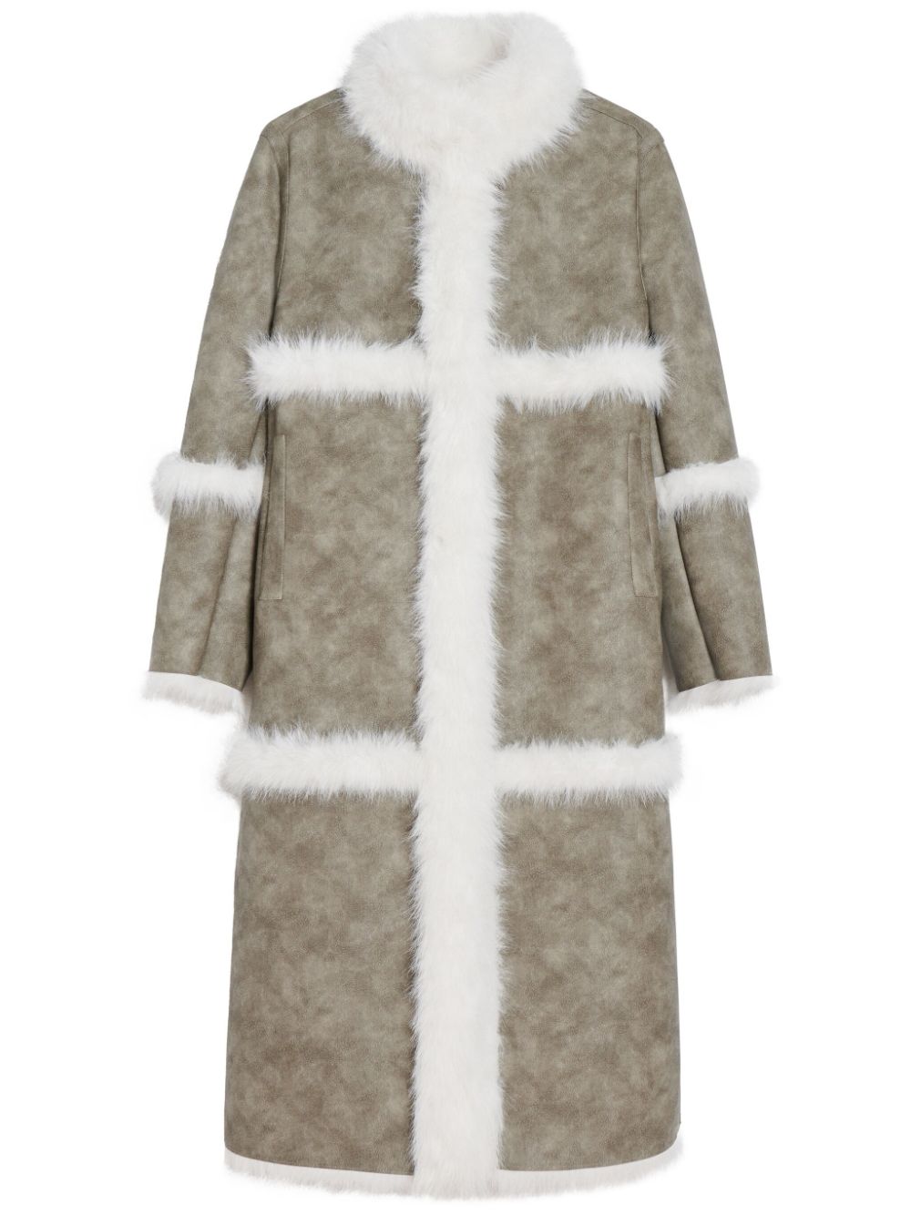 Apparis Tilly high-neck faux-fur coat - Neutrals von Apparis